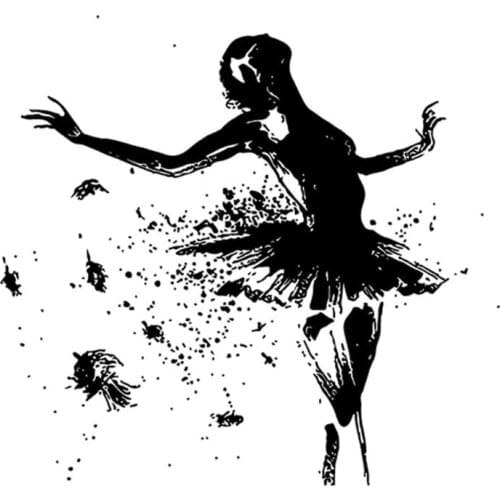 2021 New Dancer Silicone Transparent Stamp Background Clear Stamps DIY Scrapbooking Card Making