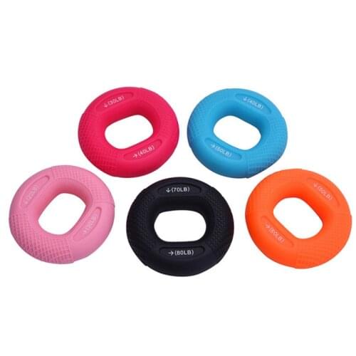 Adjustable Strength Silicone Grip Device Training Arm Muscle Strength Rehabilitation Grip Ring Fitness Equipment Home Equipment