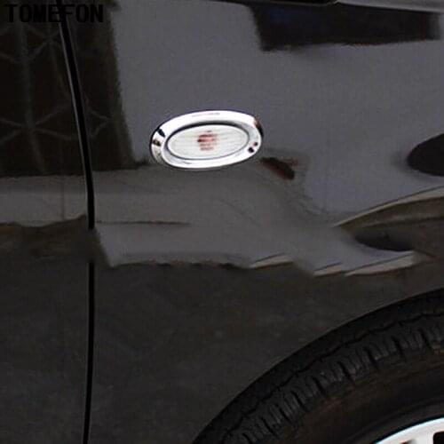 TOMEFON 2pcs For NISSAN Qashqai NJ10 NV200 Evalia NP300 Navara ABS Chrome Side Turn Signal Cover Auto Exterior Accessories