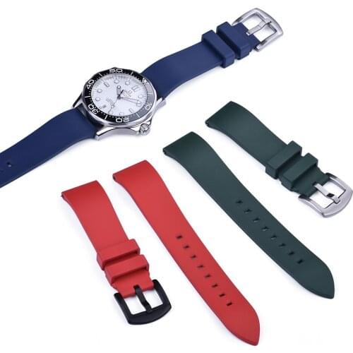 High Quality Fluoro Rubber Watch Straps 20mm 22mm 24mm Sports Bracelet Quick Release Bar Watch Band For Each Brand Watches Bands