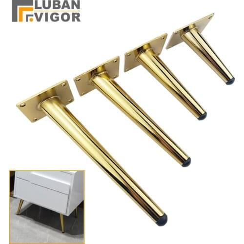 Bright gold Luxurious atmosphere, TV cabinet feet Sofa table and chair legs support Foot coffee table legs,furniture hardware