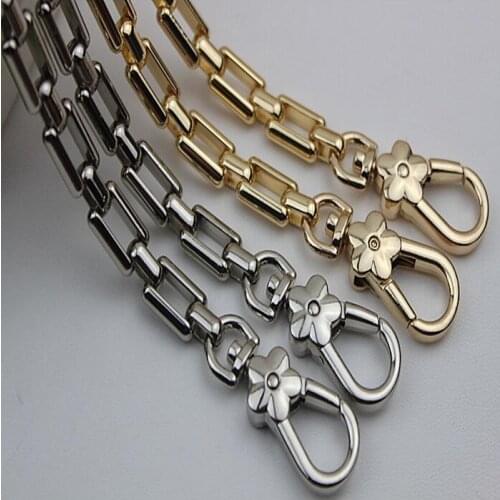 Gold silver plating high-end DIY leather 60 cm handbag aglet chain link buckle decorative accessories