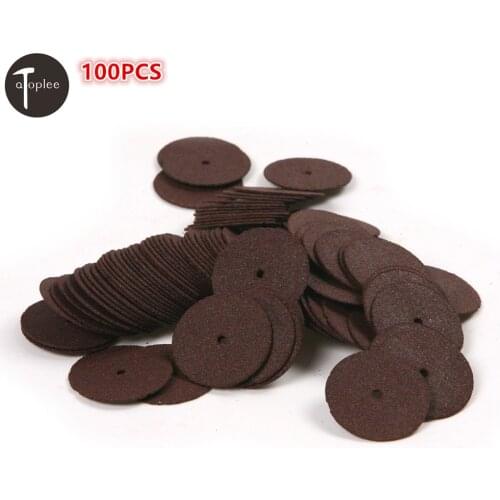 100pcs Mini Resin Round Cutting Slices Saw Blade Resin Cutting Saw Blade Shank For Dremel Rotary Tools