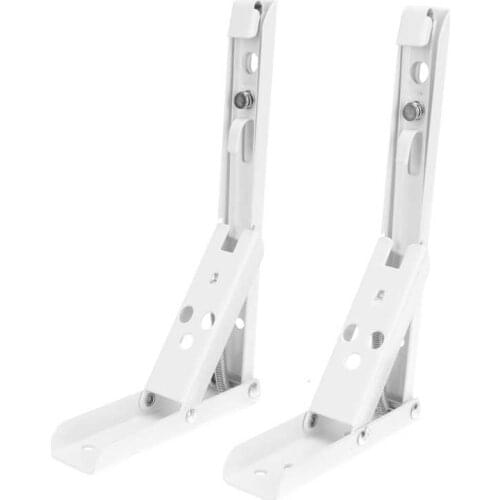2Pcs Folding Shelf Bracket Cold Rolled Steel Wall Mounted Thick Spring Support Accessory Wall Shelf Support