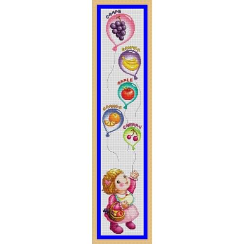 4 Height Chart Table With Length Scale Cross Stitch Craft for Baby Cross stich Kit Package Embroidery Set Counted Kits