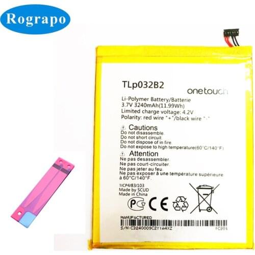 New 3240mAh TLp032B2 Replacement Battery For Alcatel onetouch pop 7 P310A Pixi 7 9006W / One Touch Pixi 8 Pixi 3 8.0 3G WiFi