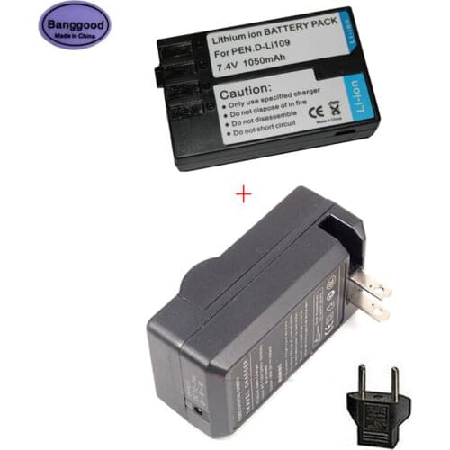 Banggood 7.4V 1050mAh DLI109 D-LI109 LI109 Digital Camera Battery For Pentax K-R K-2 KR K2 KR K30 K50 K-30 K-50 K500 K-500 L15