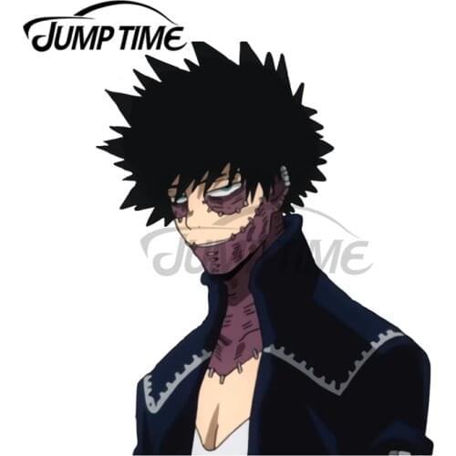 JumpTime 13 x 6.8cm For Dabi Toya Todoroki Car Stickers Windows Windshield Decal Personality Surfboard Suitcase Car Assessoires