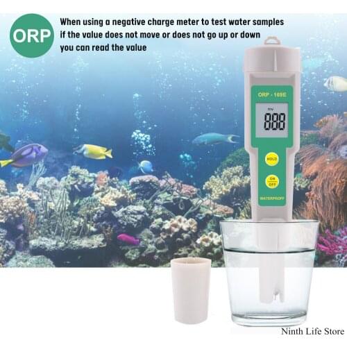 Digital Water Tester ORP Pen Meter Redox Potential Tester Negative Potential Test Pen Meter 0~+/- 1999mV Water Quality Tester
