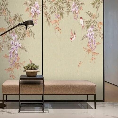 Modern Chinese style decorative stickers sliding door partition glass stickers static glue-free frosted decals