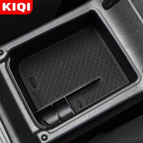 KIQI Car Armrest Storage Box Tray Center Console Organizer Holder for Volkswagen VW Golf 8 MK8 Golf8 Accessories 2019 2020 2021