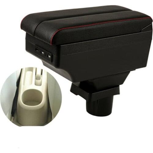 Dual Layer Center Console Storage Box For Toyota Yaris L Sedan Vios 2002 - 2008 Faux Cup Holder Armrest Arm Rest 2015 2016 2017