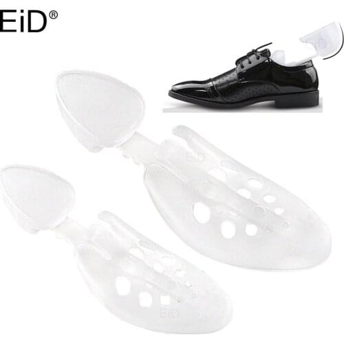 Eid Household 1 Pairs Practical Plastic Shoe Trees Adjustable Length Men/Women Shoe Trees Stretcher Boot Holder shoes care kit