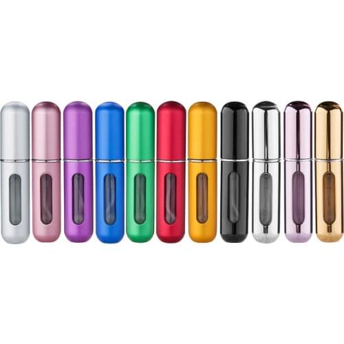 MUBTF - 5ml Portable Mini Refillable Perfume Bottle With Spray Scent Pump Travel Empty Cosmetic Containers Spray Atomizer Bottle