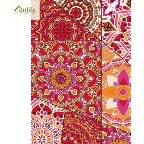 Funlife® Bohemian National Privacy Decals Room Decoration Window Glass Stickers Waterproof Window Door Stickers Self-Adhesive