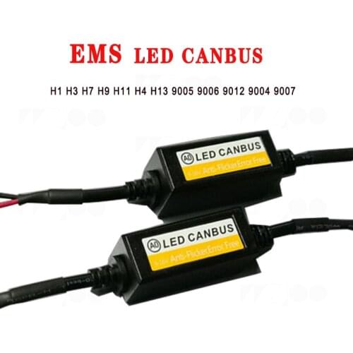 H1 H3 H4 H7 LED Headlight Decoder CAN-BUS EMC Warning Canceller Capacitor Anti-flicker Resistor harness Canbus Error Free Plug