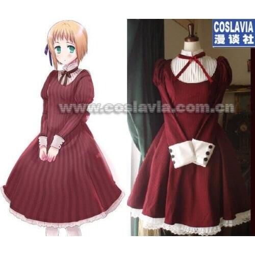 Axis Powers Hetalia Liechtenstein (Lili Zwingli) Cosplay Costume custom any size