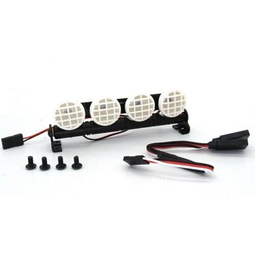 Model Car Spotlight Roof Dome Light with Adapter Cable Searchlight for WPL D12 RC Truck Parts Accessories