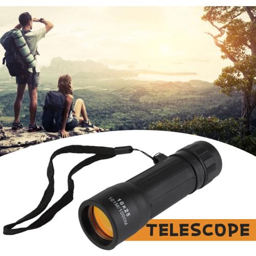 10x25 HD 10X Monocular Mini Portable Telescope Waterproof Binoculars Optical Hunting Travel Camping Fishing Hiking