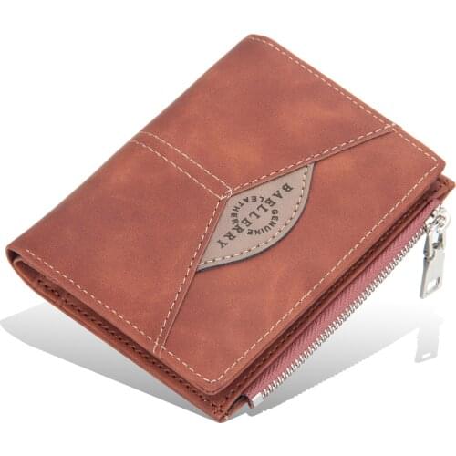 New PU Leather Wallet Men 2021 Brand Coin Wallet Small Clutches Mens Purse Coin Pouch Short Men Wallet Clip Cowhide Style