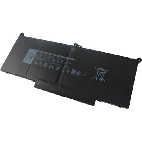NEW F3YGT Laptop Battery for Dell Latitude 12 7000 E7280 E7290 E7380 E7390 E7480 E7490 F3YGT 2X39G 7.6V 60WH