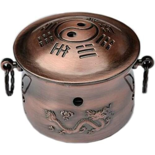 Moxibustion Equipment Pure Copper Therapy Care Tool Decompression Tank Health Furnace Bronze Moxa Cans Fire Dragon With