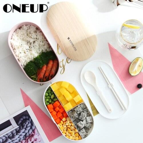 ONEUP Portable Tableware Lunch Box Food Grade PP Material Food Storage Container Anti-scalding Sealed And Leakproof Lunch Box
