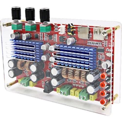 AIYIMA TDA3116 2.1 Channels Bluetooth Digital Amplifier Board Amplificador Amplifiers Audio Board 2x60W+100W With Case