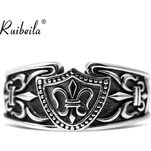 Ruibeila925 bague en argent personnalité rétro hommes et filles bague croix fleur bijoux en argent sterling bague cadeau