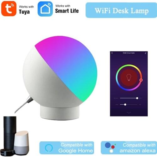 Smart Desk Lamp Tuya APP Wireless Control WiFi Light Smart Light Switch WiFi Dimmable Alexa Google Home Compatible