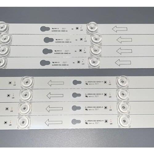 HI QUALIT 8PCS LED Backlight strip L55P2-UDN TOT-55D2900 JL.D55051330-004ES-M JL.D55041330-004ES-M B55A658U 55U6700C 55D2900