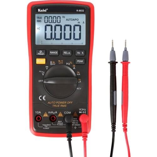 K-9033 High Precision Multimeter Auto Range LCD 4 Digital Display Multimeter Capacitor temperature measurement for Phone Repair