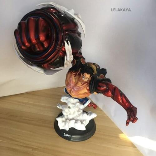 1PCS 39CM Anime One Piece Gear fourth Bound Man Monkey D Luffy Large Statue 1/8 Scale PVC Action Figure Collectable Model Toys