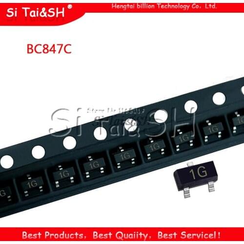 100PCS BC847C SOT23 BC847 847C SOT SMD SOT-23 1G new transistor
