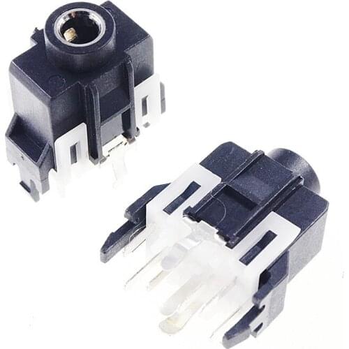 1000pcs Phone Jack 3.5mm 9 pin stereo audio socket for 3 poles earphone plug through hole DC30V 0.5A