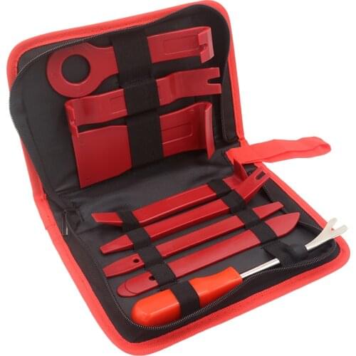 8PCS/19PCS No Bag Trim Removal Tool Kit Car Audio Radio Remover Tool Kit Screwdriver Keys Pliers Remover