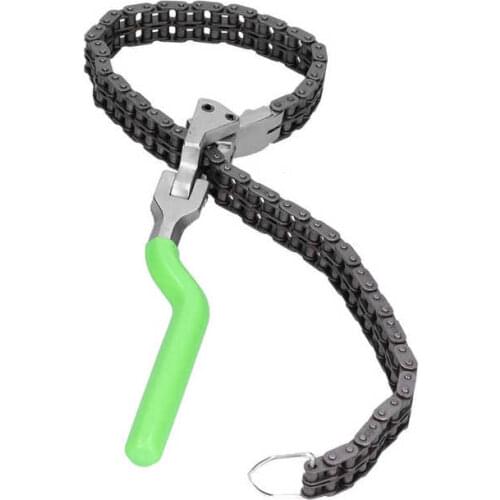 Automobiles oil filter Chain Type Oil Filter Wrench Spanner 2.4-7.6in Range Long Handle Car Repairing Tool Universal Gas Fuel