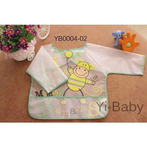 Free Shipping YB0004-02 Baby bib Infant saliva towels Baby Waterproof bib Painting clothes 12Pieces/Set