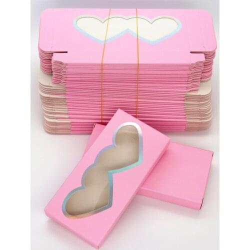 Wholesale 50pcs paper false eyelash packaging box lash boxes packaging custom logo faux cils mink eyelashes marble case 25mm