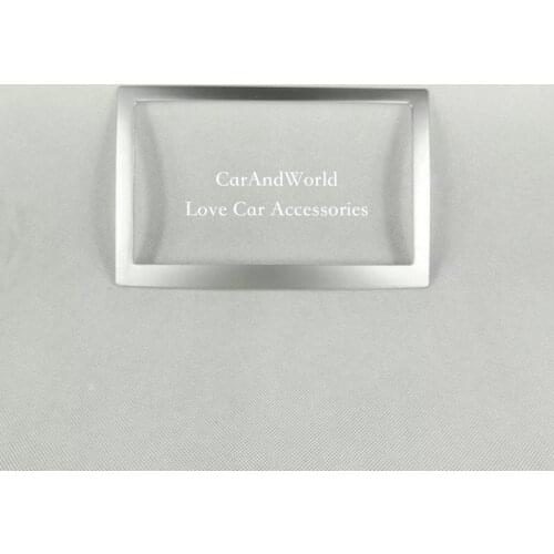 Central control Desk Navigation panel Frame Cover Decorative sequins Trim For KIA Sportage 2016 2017 ABS Chrome Car styling