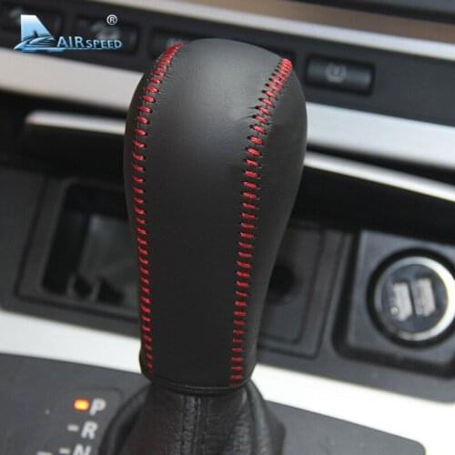 Airspeed Leather Car Gear Shift Lever Cover Handbrake Grips Sleeve for BMW E60 E90 X3 X5 Z4 6 Series Accessories Car Styling