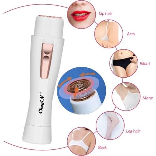 Ckeyin Electric Women Shaver Razor Female Epilator Electric Hair Removal Facial Depilation Legs Body Depilatory Lady Shaving