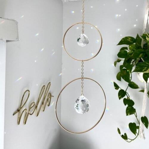 Two Level Crystal Sun Catcher, Rainbow Prism Window Hanging/Rainbow Window Hanging Gifts for Friends- Home Decor- Gift Ideas