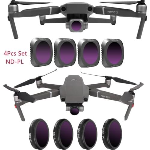 Mavic 2 Pro Zoom ND PL 4pcs set ND 8 16 32 64 PL Filter Filter Kit Lens Filters for DJI Mavic 2 Pro Zoom ND8-PL ND64-PL