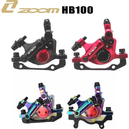 ZOOM HB100 MTB Bicycle Hydraulic Disc Brake Mountain Bike BMX Road Bicycle Hydraulic Oil Line Pulling Disc Brake Front Rear