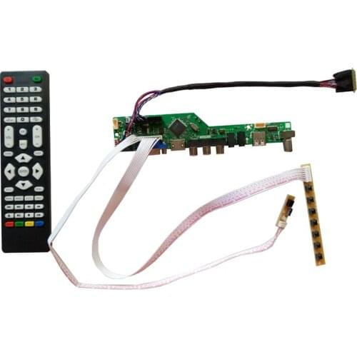 HDMI USB AV VGA ATV LCD Controller Board kit T.V56.031 Universal DIY LCD Controller Board
