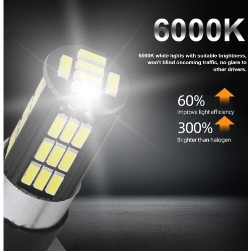 2Pcs 50W H1 LED Headlight Kit 12V White Car Fog Light Driving Lamp Bulb Luminous Flux 7800LM Color Temperature 6000K