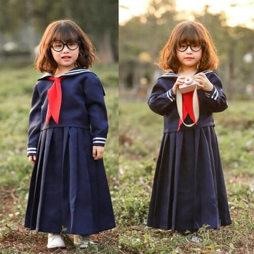 Anime Cosplay Costume Halloween Party Dressfor Women Girls Schoolwear Set Sailor Gift for Childrens Day Solid Tops and Skirts