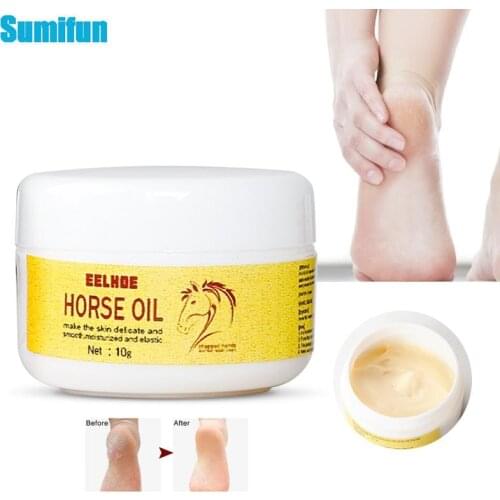 10g Horse Oil Foot Cream Foot Heels Anti-crack Ointment Dry Skin Repair Moisturizes and Rehydrates For Thick Cracked Rough Dead