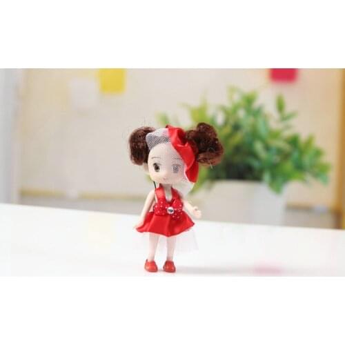 3pcs NEW fashion Cute Kids Baby Dolls Cartoon Mini Toys Educational Gift For Girls Boys Children